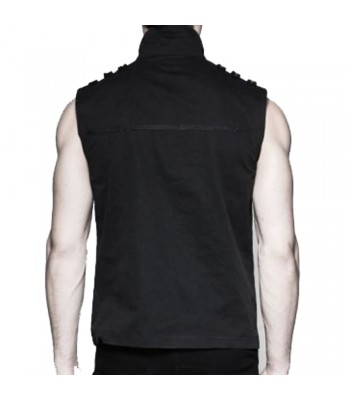 Men’s Gothic Steampunk Vest | Black Military-Inspired Alternative Waistcoat Men’s Gothic Steampunk Vest | Black Military-Inspired Alternative Waistcoat